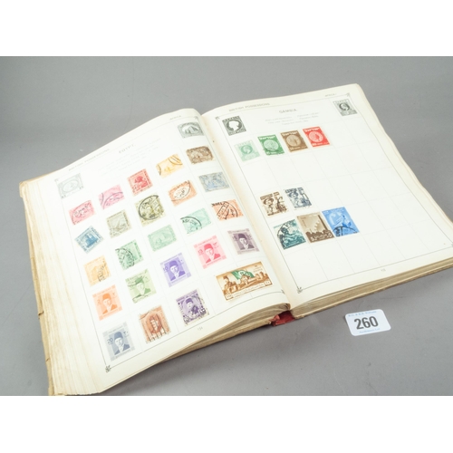 260 - VINTAGE ALL WORLD STAMP ALBUM & CONTENTS