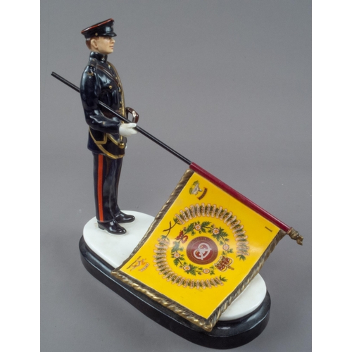 78 - MICHAEL SUTTY LTD ED FIGURINE 5/250 PRESENTATION OF NEW COLOURS THE STAFFORDSHIRE REGIMENT