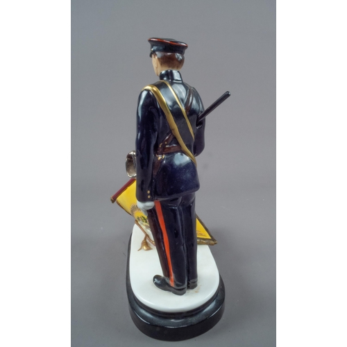 78 - MICHAEL SUTTY LTD ED FIGURINE 5/250 PRESENTATION OF NEW COLOURS THE STAFFORDSHIRE REGIMENT