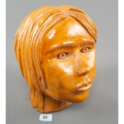 94 - POTTERY HEAD 27CM