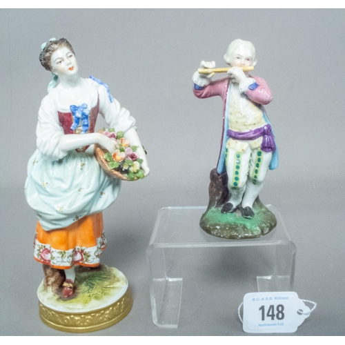 148 - TWO CONTINENTAL FIGURINES