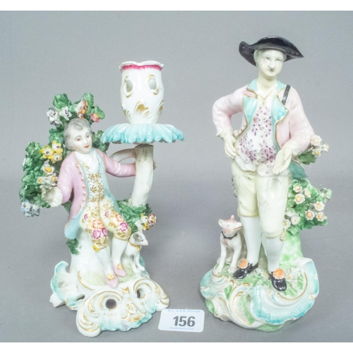 156 - TWO 18TH CENTURY FIGURES