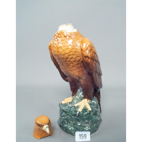 159 - ROYAL DOULTON LARGE GOLDEN EAGLE DECANTER WHYTE & MACKAY WHISKY WITH CONTENTS