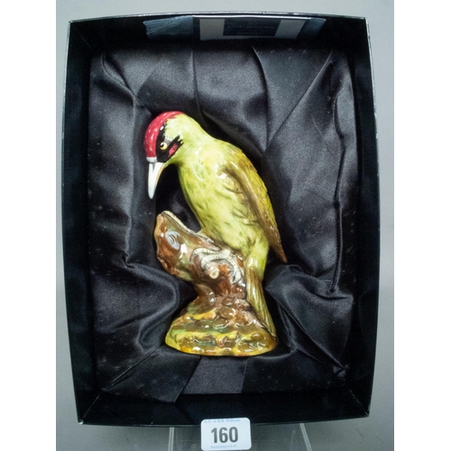 160 - ROYAL DOULTON LTD ED WOODPECKER BOXED WITH COA