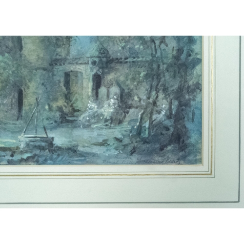 23 - HENRY BARDON (BRITISH 1921-1999) WATERCOLOUR FOR ROYAL BALLET COVENT GARDEN SET DESIGN SLEEPING BEAU... 