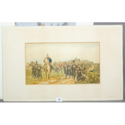 32 - FOLIO OF VARIOUS ORIGINAL ART & ETCHINGS INC' PENCIL SIGNED WILLIAM QUILLER ORCHARDSON ETCHING AMONG... 