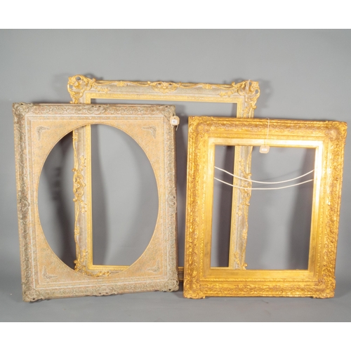 65 - THREE MODERN LARGE FRAMES, 119x104, 109x90 & 104X90CM