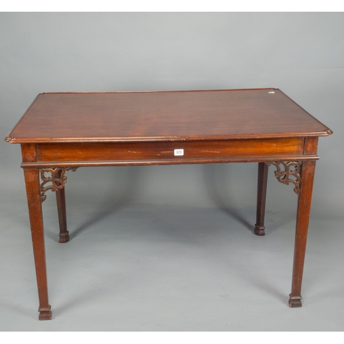 681 - EARLY 19TH C MAH' TRAY TOP CENTRE TABLE 112CM X 76CM