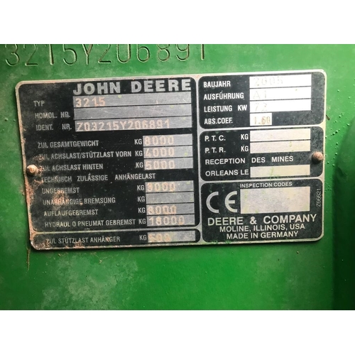 248 - JOHN DEERE 3215