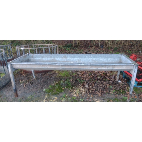 125 - GALV  CATTLE FEED TROUGH