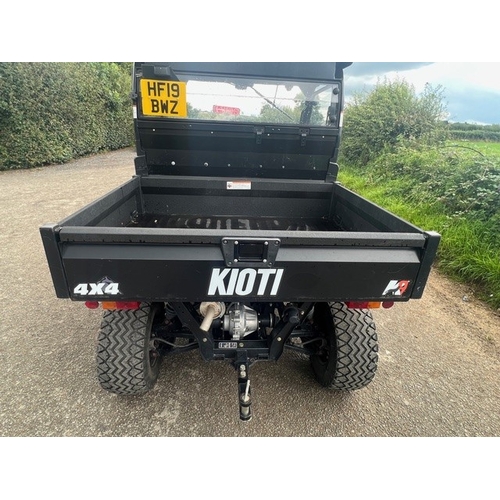 136 - KIOTI K9 UTV, 2019, 1240 HOURS
24HP DIESEL ENGINE, HEATED CABIN WITH LOCKING DOORS, MULTI PURPOSE TY... 