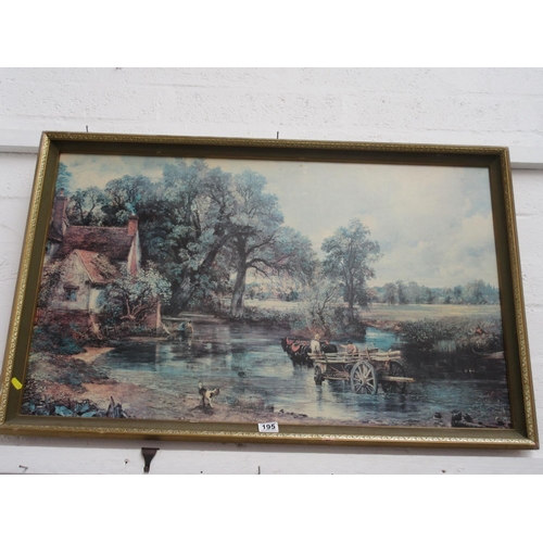 195 - Print, Constable 'The Haywain'