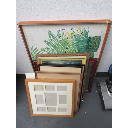 197 - Lot of Pictures, Prints & Frames