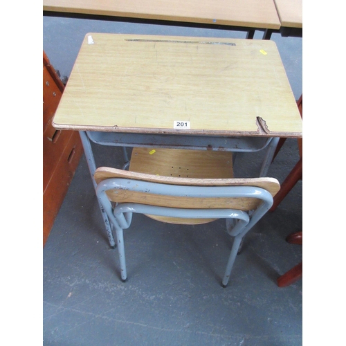 201 - School Desk + Chair