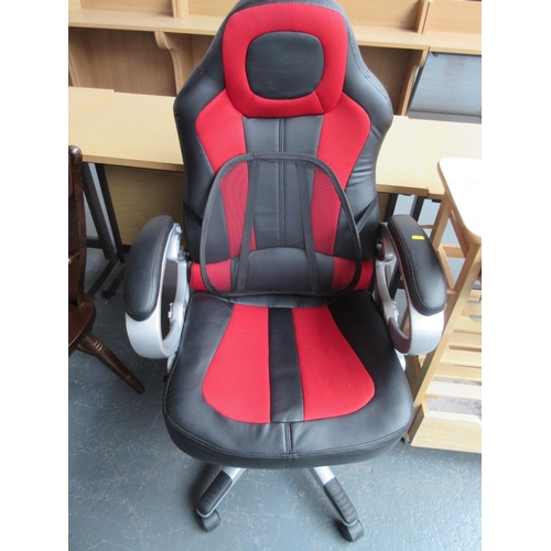 204 - Red and Black Office Chair