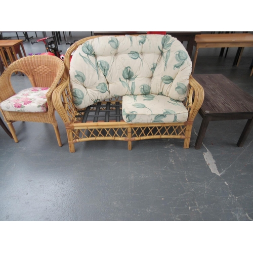 229 - Wicker Furniture & Coffee Table