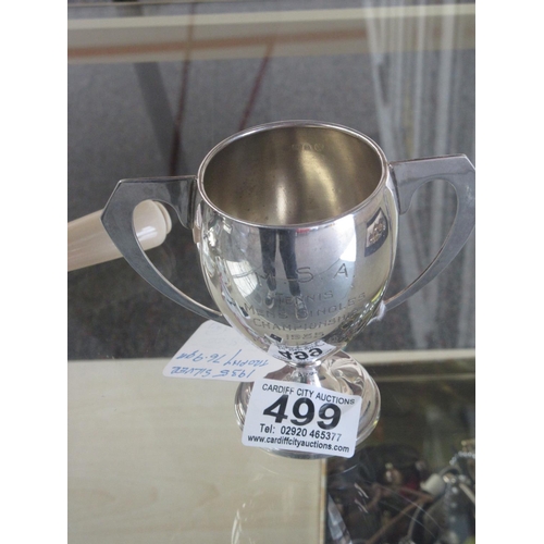 499 - Silver Tennis Trophy Birmingham 1935