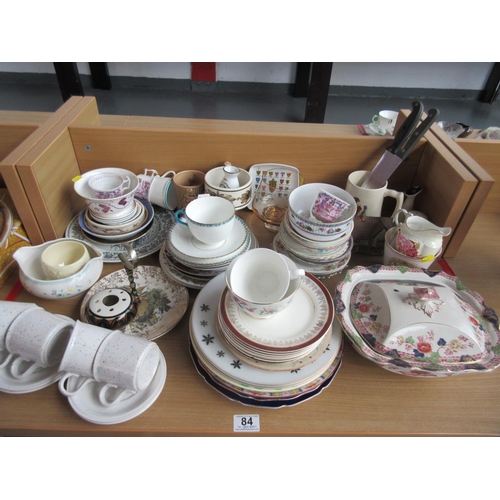 84 - Lot of China & Glass Etc