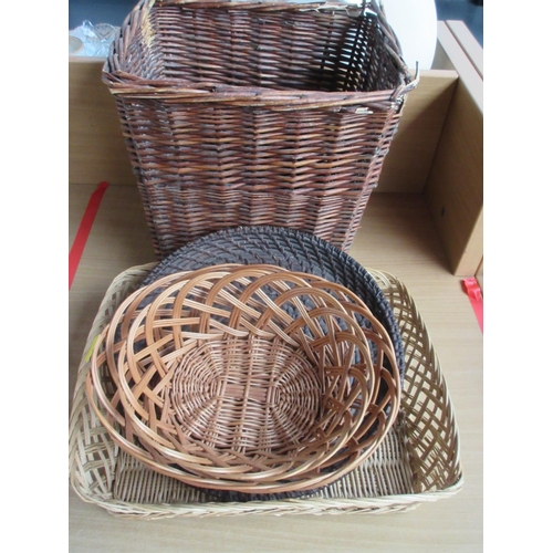 86 - Five Wicker Baskets