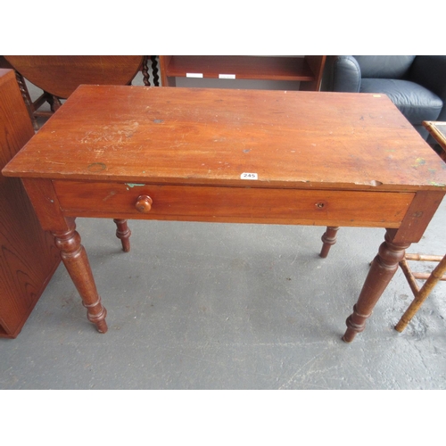 245 - Antique Table with Drawers