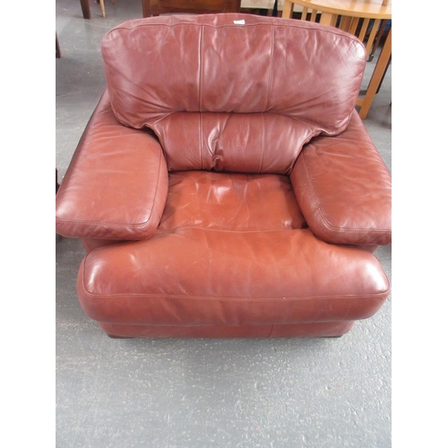 257 - Leather Armchair