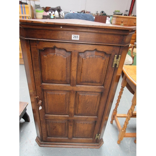 265 - Oak Corner Cupboard