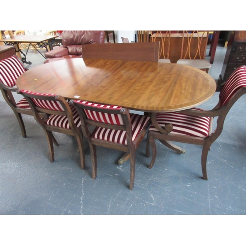 276 - Oval Dining Table with Six Chairs