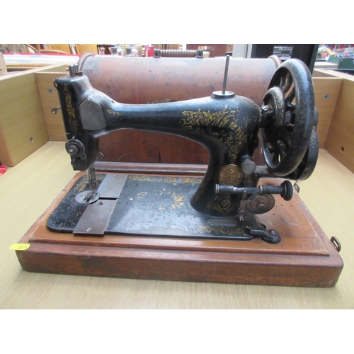 122 - Cased Singer Sewing Machine