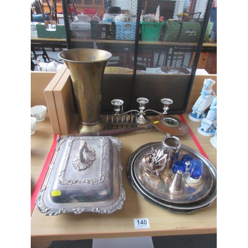 140 - Lot of Silver Plated Items & Metal Ware