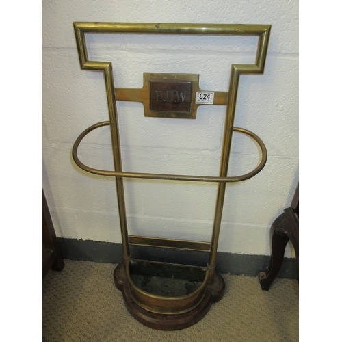 624 - Victorian Brass Stick Stand - 28 Inches Tall