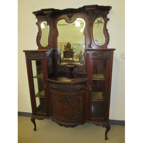 626 - Mahogany Victorian Display Sideboard