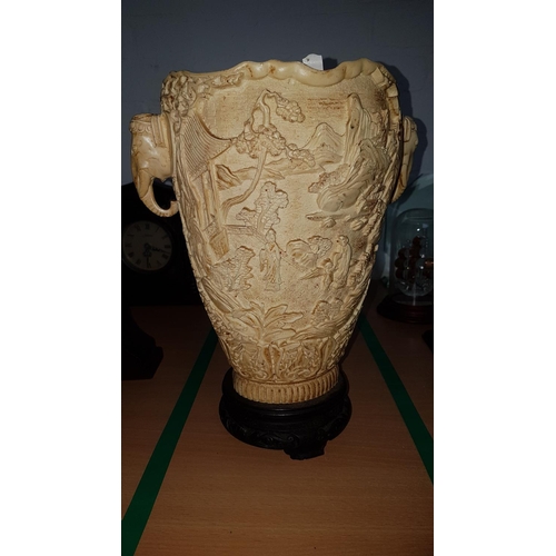 42 - Oriental Ivorine Vase