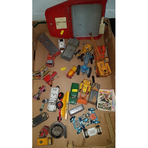 5 - Box of Toy Cars Etc , Some Dinky