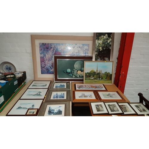 60 - Lot of Paintings,Pictures + Prints