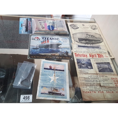 498 - Lot of Titanic memorabilia