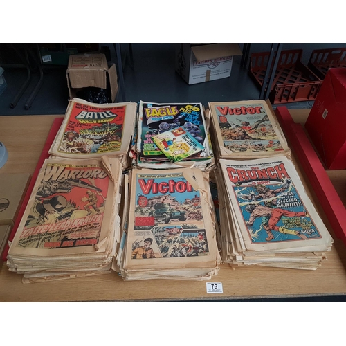 76 - Collection of war lord etc. comics