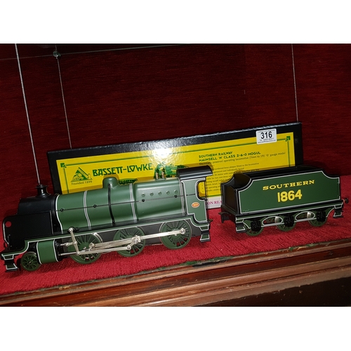316 - Bassett - Lowke - special limited release O gauge- Southern Railway Maunsell ' N Class' 2-6-0 Mogul ... 