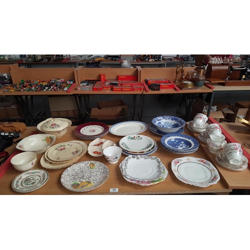 70 - Quantity of mixed china