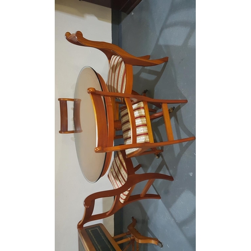 242 - Dining table and 4 chairs