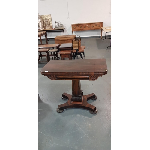 232 - Victorian Rosewood card table