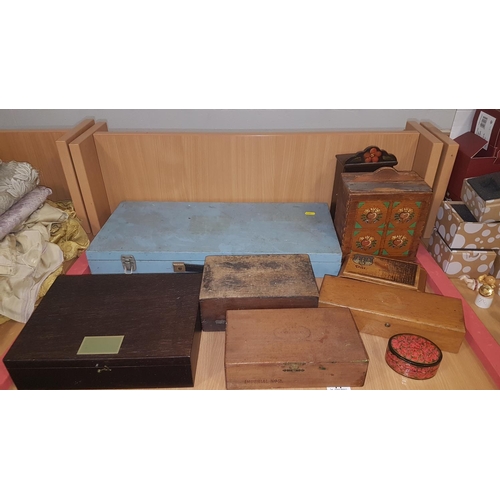 11 - Wooden boxes including carpenters box etc.