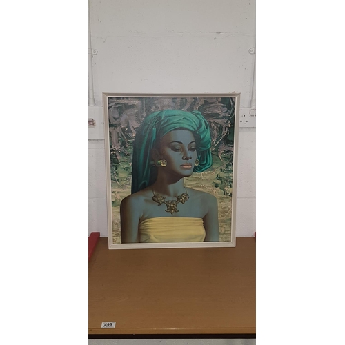 499 - Vintage ,framed Tretchikoff print