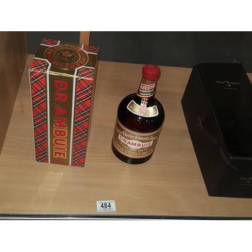 484 - A litre bottle of boxed Drambuie liqueur