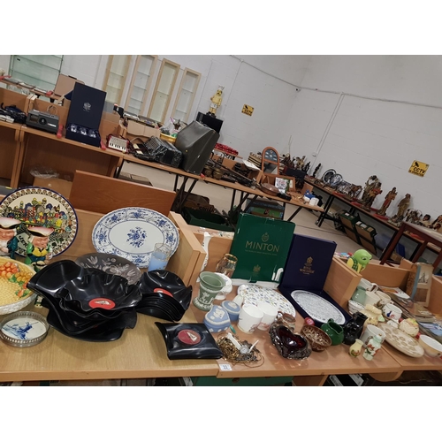 22 - Miscellaneous items including glass,china etc. including Royal Worcester plate, Wedgwood, Aynsley et... 