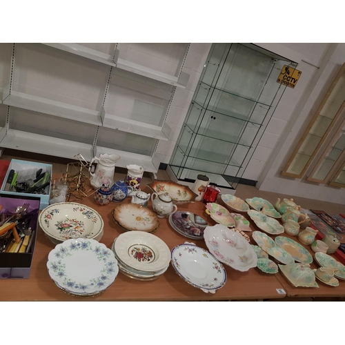 53 - Collection of china, metalware to include Avonware etc.