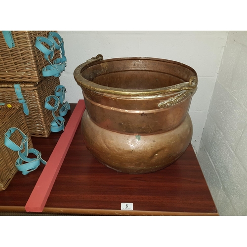 6 - Large copper pot