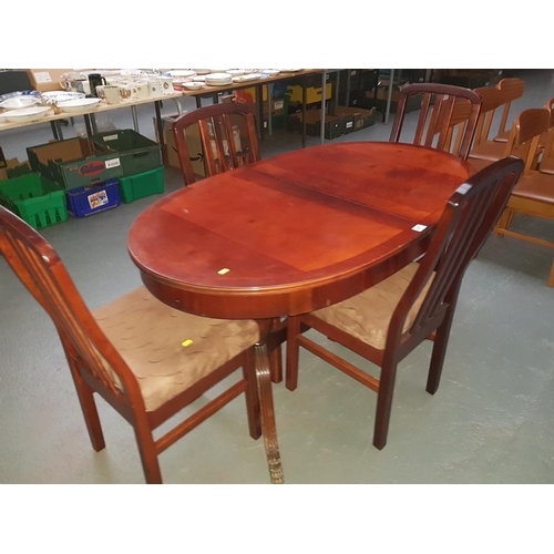 567 - Wooden dining table and 4 chairs