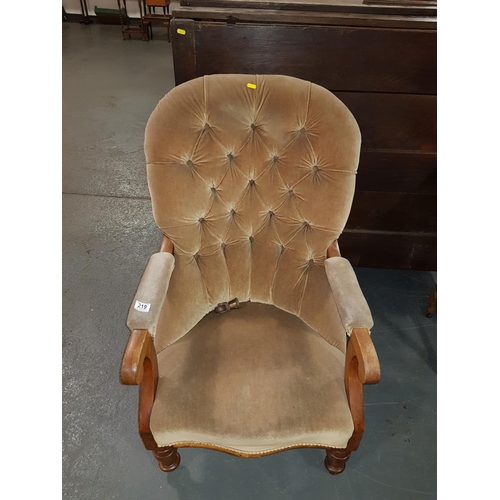 219 - Victorian armchair