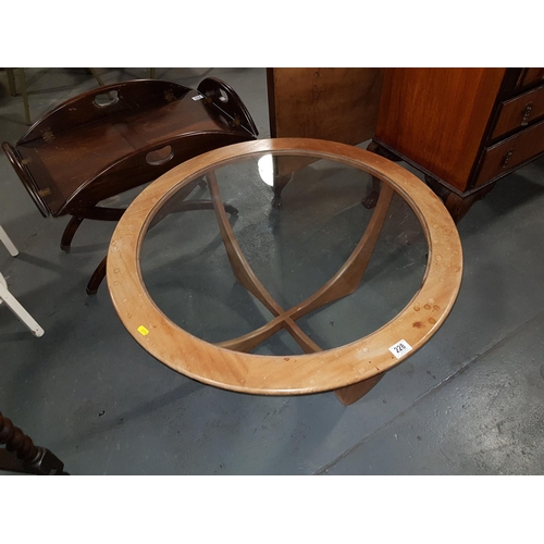 228 - G Plan teak, circular lunar coffee table