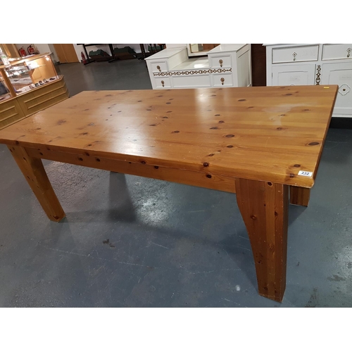 232 - Large pine dining table